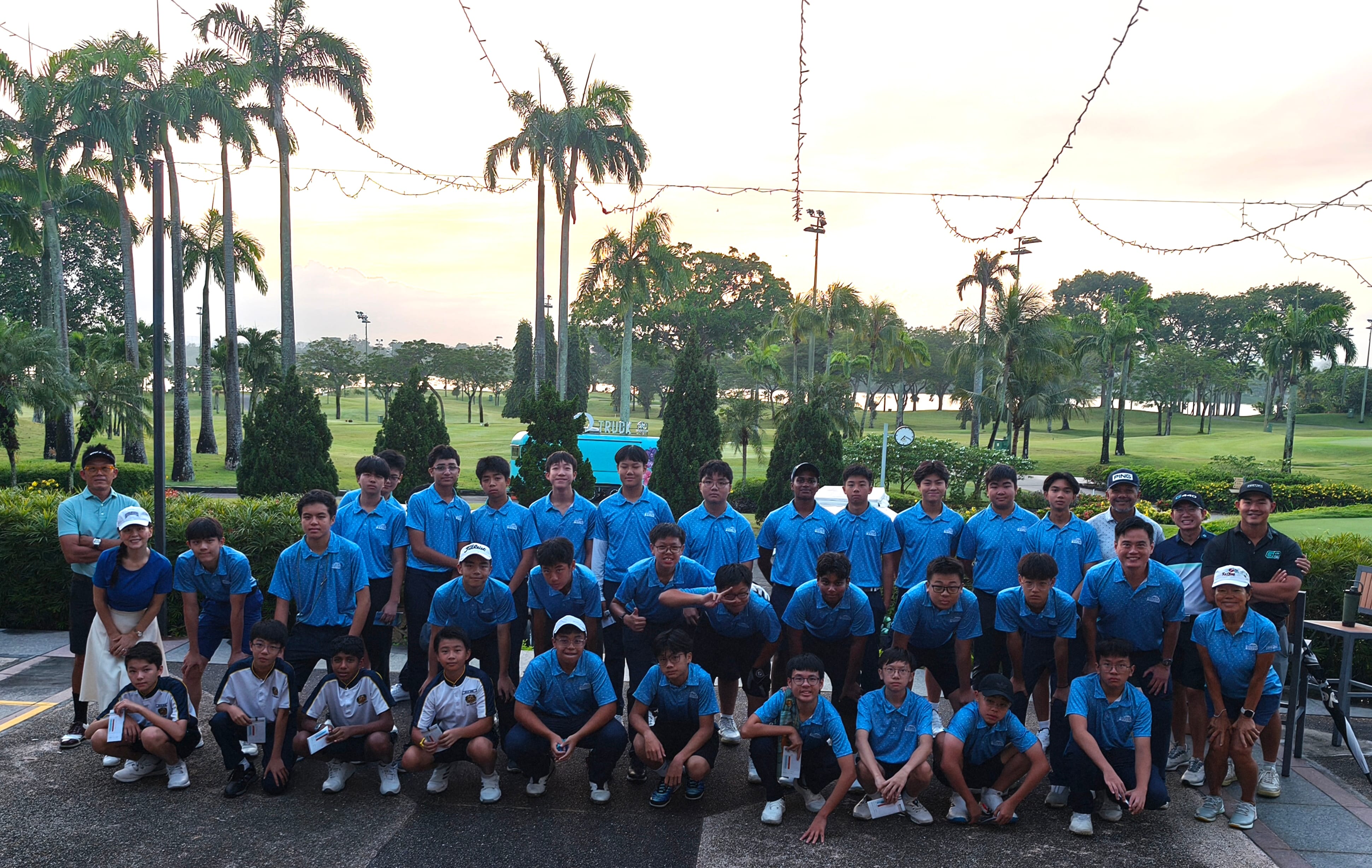 Our golfers competing in a nine-hole game at Orchid Country Club on 17 March 2026